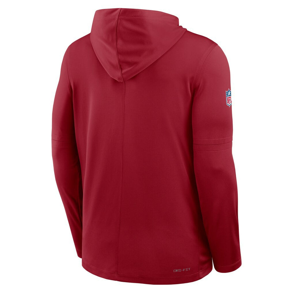 Arizona Cardinals Sideline Pure Fury Performance Long Sleeve Hoodie T-Shirt - Cardinal | Nike cheap