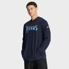 Tennessee Titans Sideline Pure Fury Performance Long Sleeve Hoodie T-Shirt - Navy | Nike online