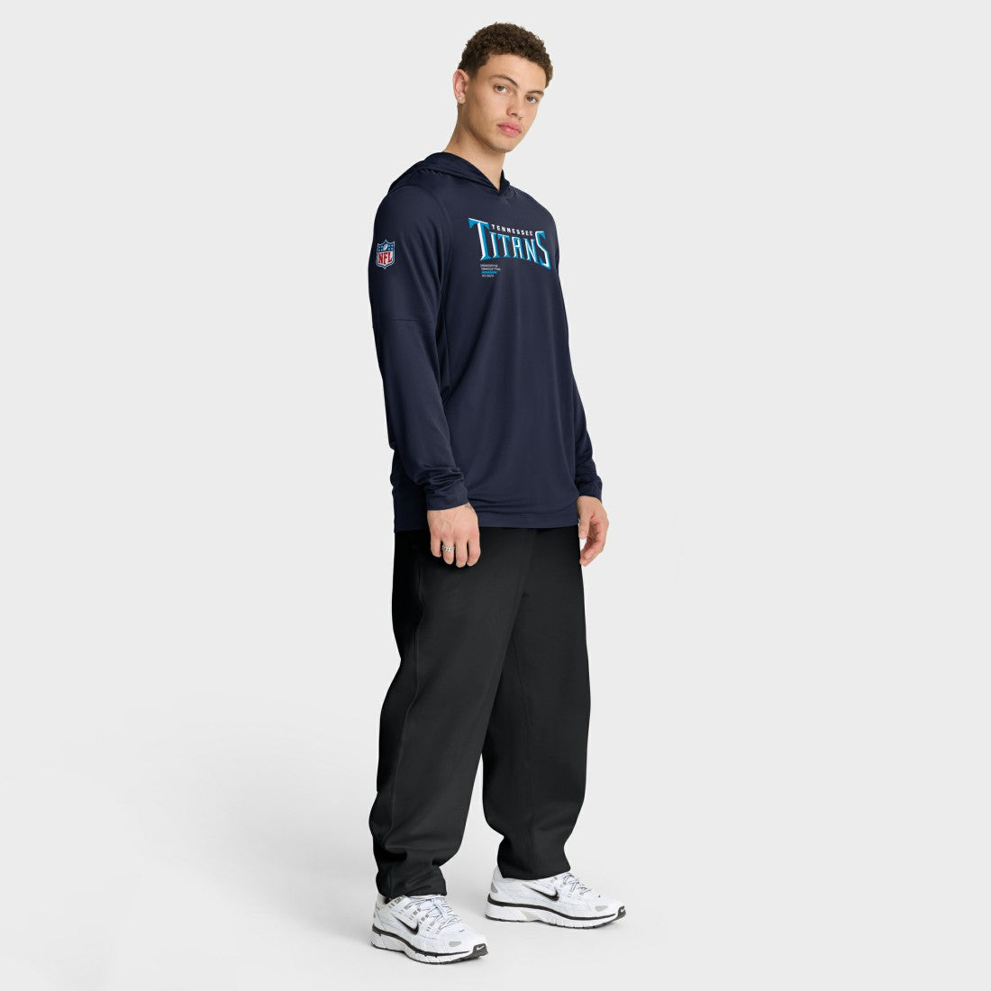 Tennessee Titans Sideline Pure Fury Performance Long Sleeve Hoodie T-Shirt - Navy | Nike online