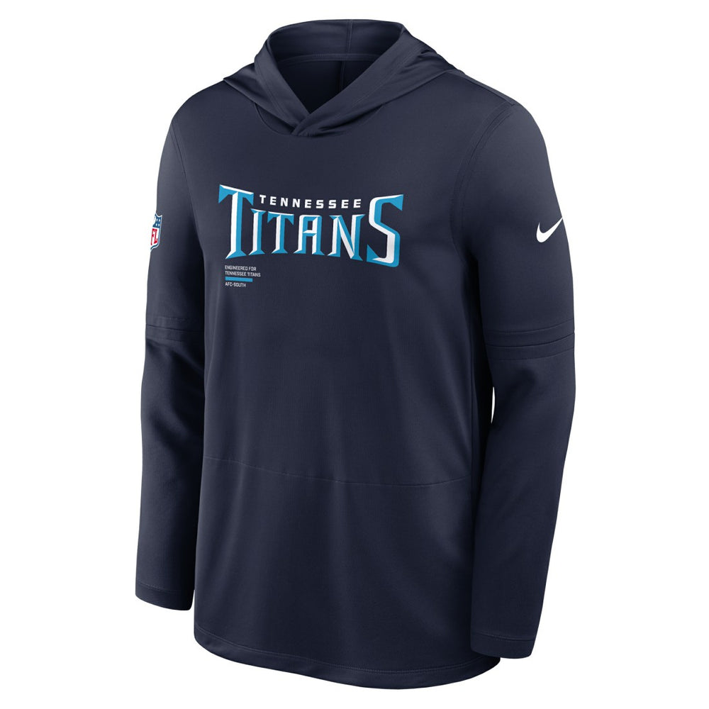Tennessee Titans Sideline Pure Fury Performance Long Sleeve Hoodie T-Shirt - Navy | Nike online