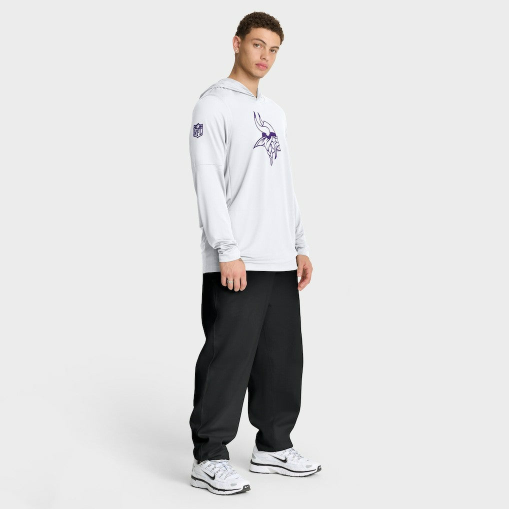 Minnesota Vikings Sideline Option Read Dri-FIT Long Sleeve Hoodie T-Shirt  - White | Nike sale