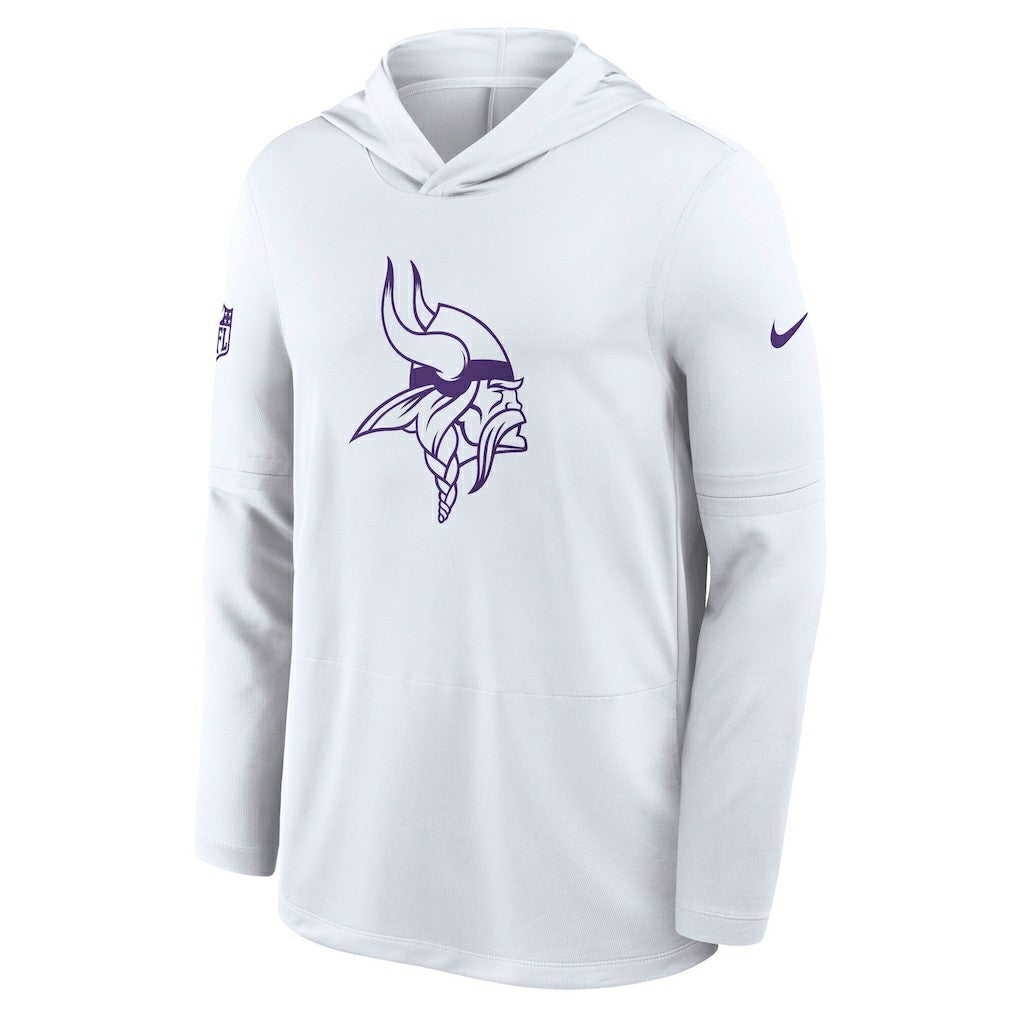 Minnesota Vikings Sideline Option Read Dri-FIT Long Sleeve Hoodie T-Shirt  - White | Nike sale