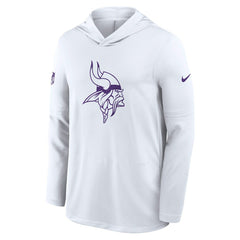 Minnesota Vikings Sideline Option Read Dri-FIT Long Sleeve Hoodie T-Shirt  - White | Nike sale