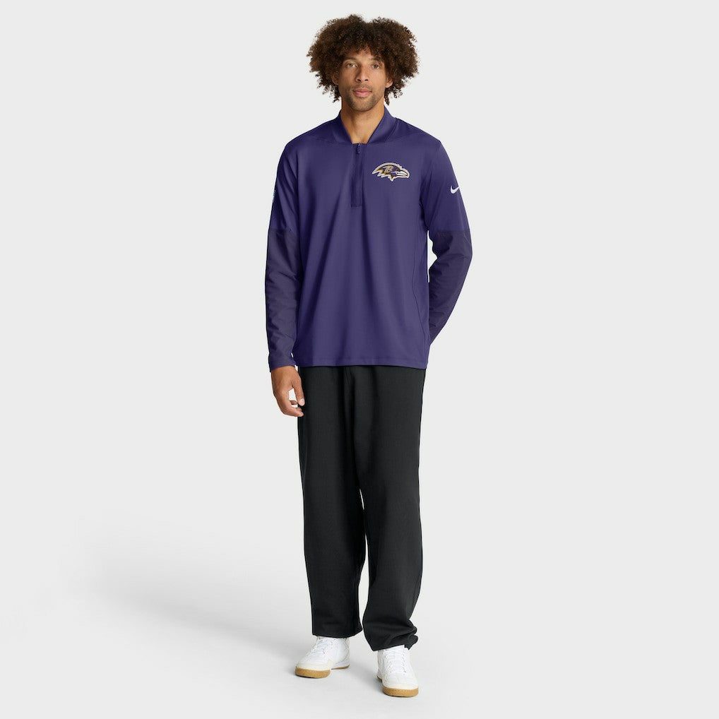 Baltimore Ravens Sideline Dri-FIT Half-Zip Pullover - Purple | Nike for sale