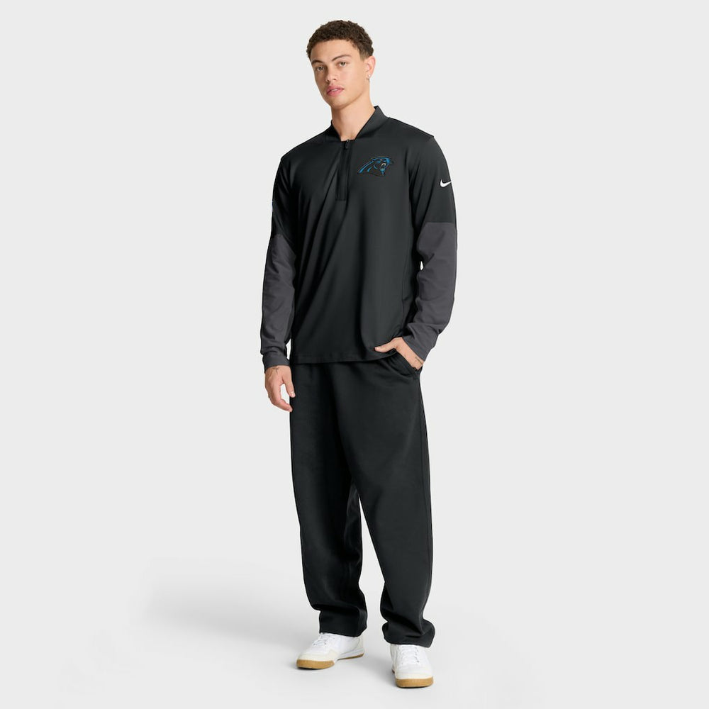 Carolina Panthers Sideline Dri-FIT Half-Zip Pullover - Black | Nike cheap