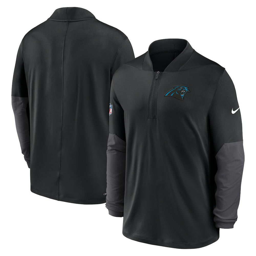 Carolina Panthers Sideline Dri-FIT Half-Zip Pullover - Black | Nike cheap