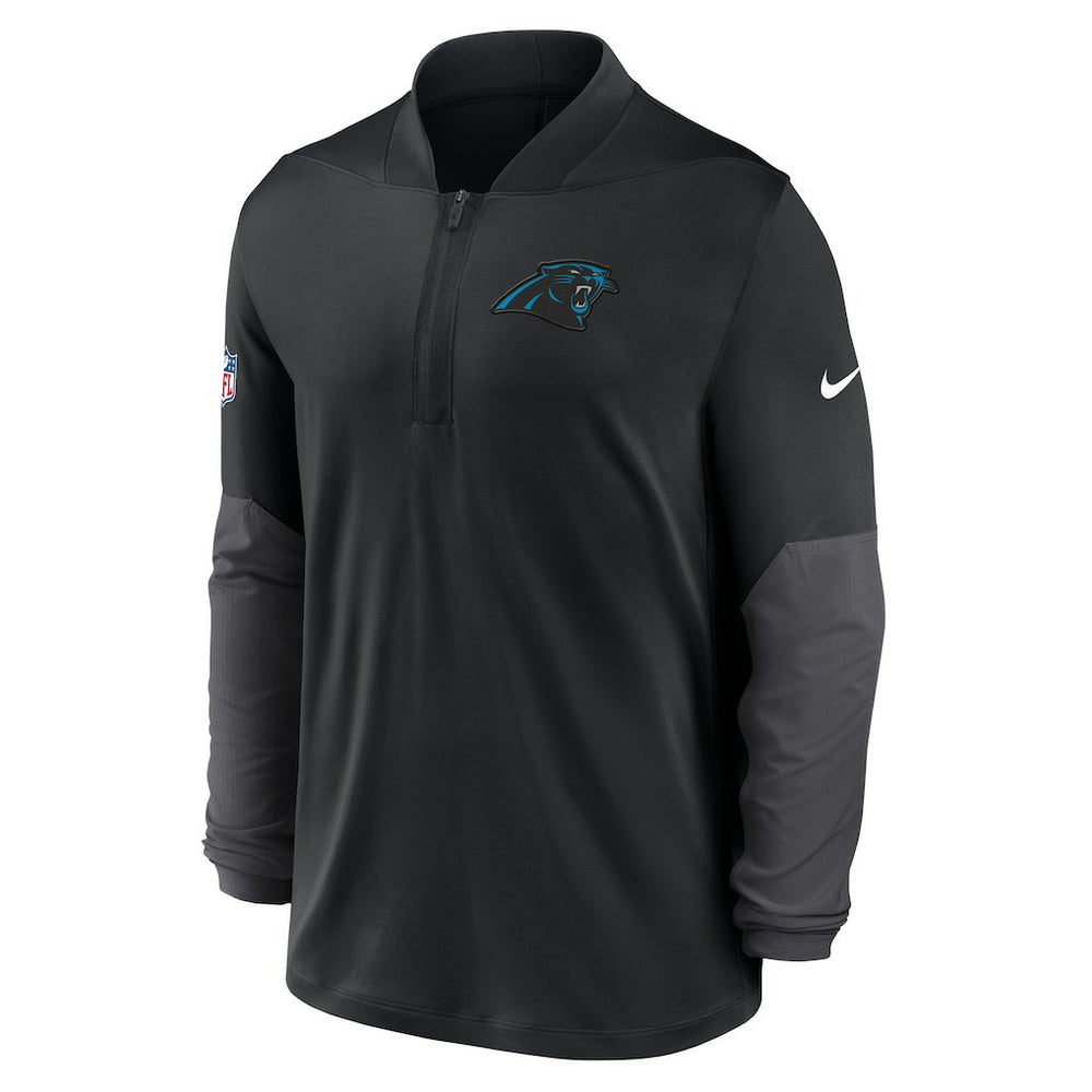 Carolina Panthers Sideline Dri-FIT Half-Zip Pullover - Black | Nike cheap