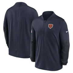 Chicago Bears Sideline Dri-FIT Half-Zip Pullover - Navy | Nike on sale