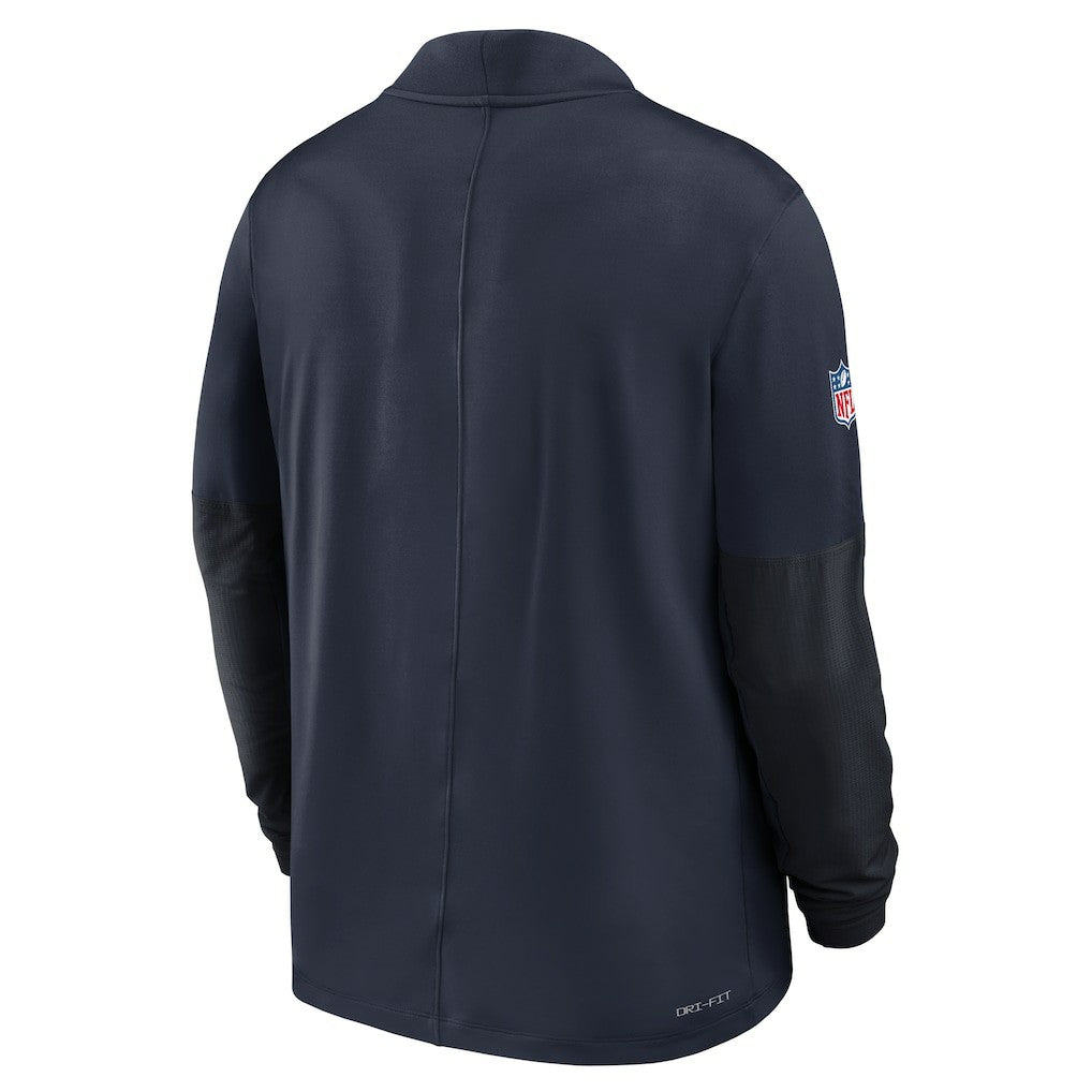 Chicago Bears Sideline Dri-FIT Half-Zip Pullover - Navy | Nike on sale