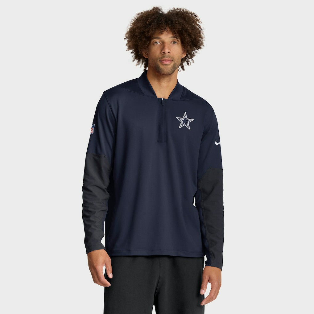 Dallas Cowboys Sideline Dri-FIT Half-Zip Pullover - Navy | Nike for sale