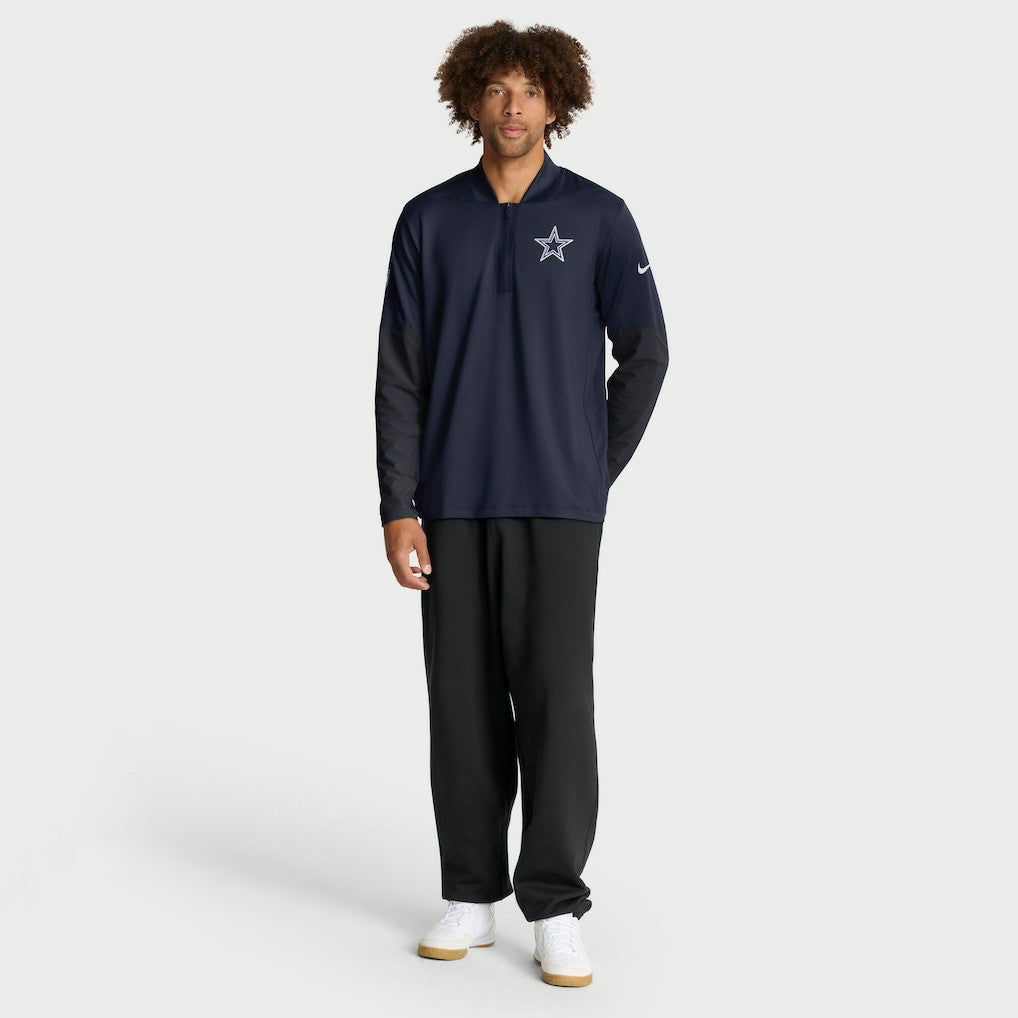 Dallas Cowboys Sideline Dri-FIT Half-Zip Pullover - Navy | Nike for sale