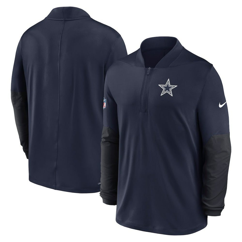 Dallas Cowboys Sideline Dri-FIT Half-Zip Pullover - Navy | Nike for sale