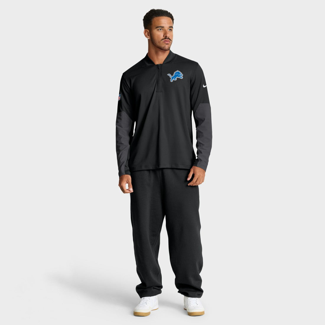 Detroit Lions Sideline Dri-FIT Half-Zip Pullover - Black | Nike sale