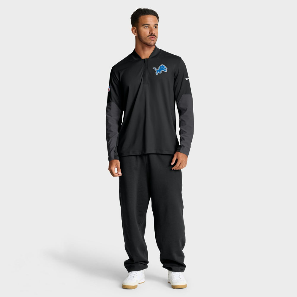 Detroit Lions Sideline Dri-FIT Half-Zip Pullover - Black | Nike sale