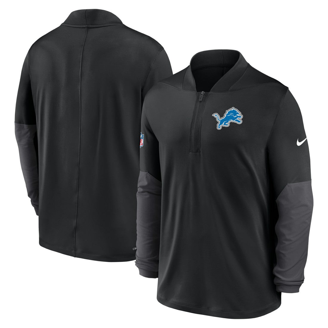 Detroit Lions Sideline Dri-FIT Half-Zip Pullover - Black | Nike sale