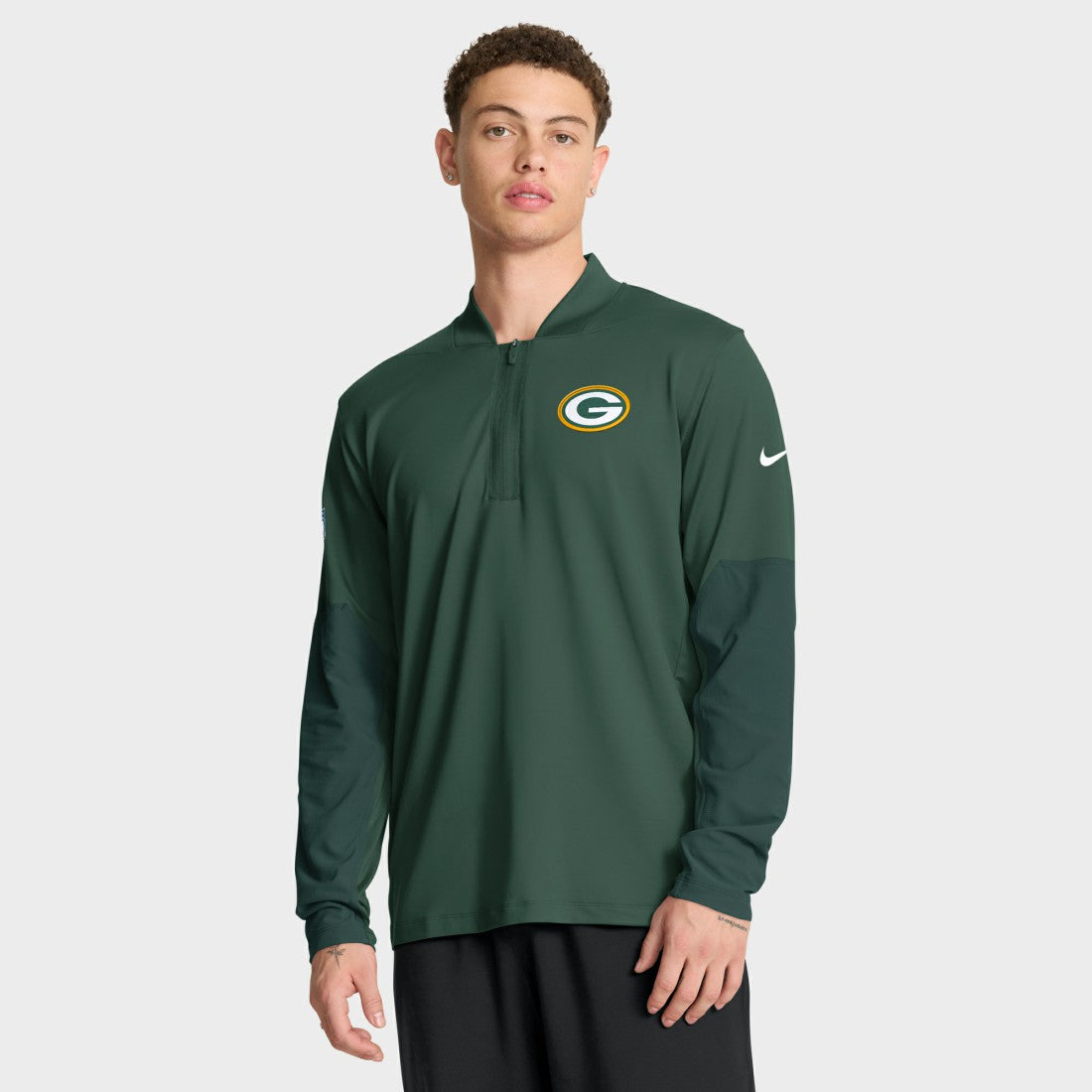 Green Bay Packers Sideline Dri-FIT Half-Zip Pullover - Green | Nike on sale