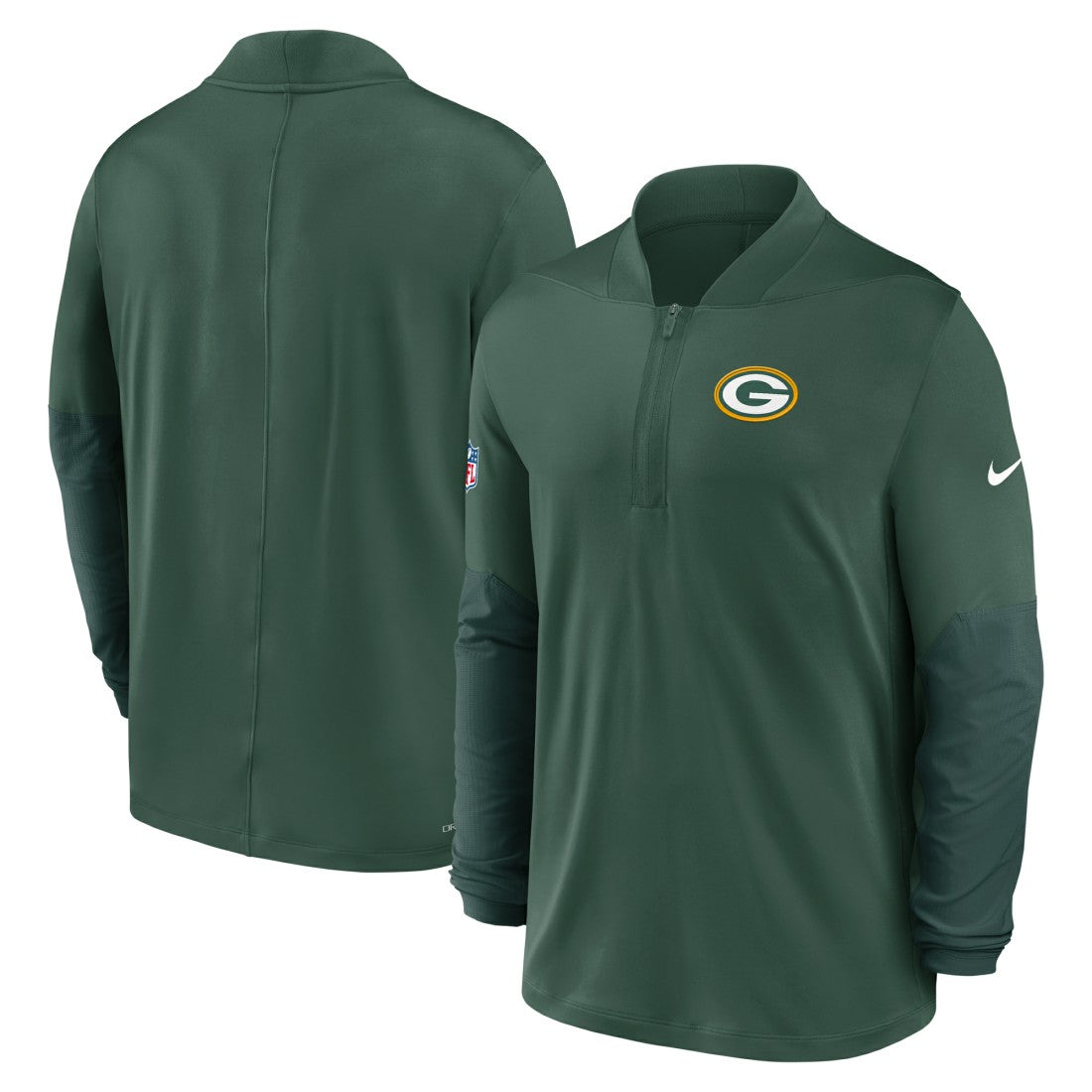 Green Bay Packers Sideline Dri-FIT Half-Zip Pullover - Green | Nike on sale