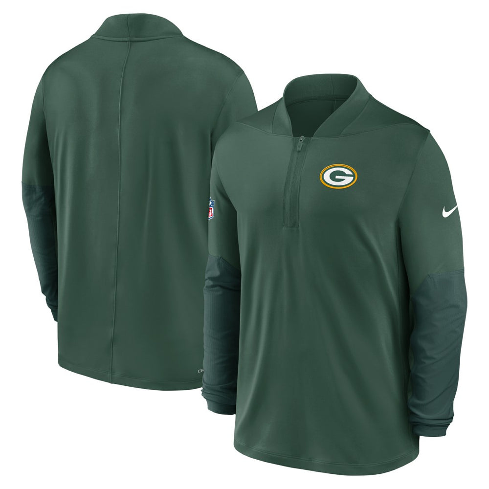 Green Bay Packers Sideline Dri-FIT Half-Zip Pullover - Green | Nike on sale