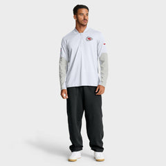 Kansas City Chiefs Sideline Dri-FIT Half-Zip Pullover - White | Nike discount