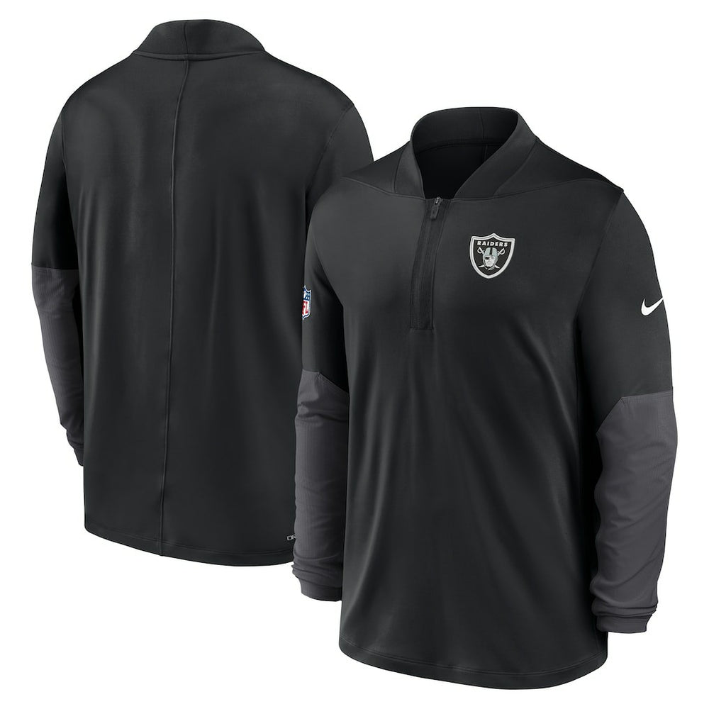Las Vegas Raiders Sideline Dri-FIT Half-Zip Pullover - Black | Nike outlet