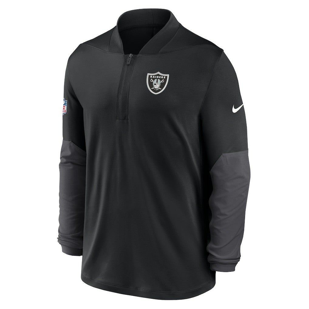 Las Vegas Raiders Sideline Dri-FIT Half-Zip Pullover - Black | Nike outlet