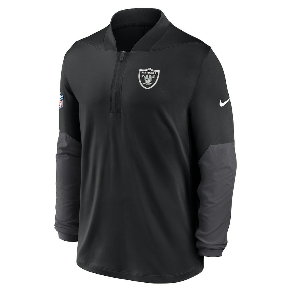Las Vegas Raiders Sideline Dri-FIT Half-Zip Pullover - Black | Nike outlet