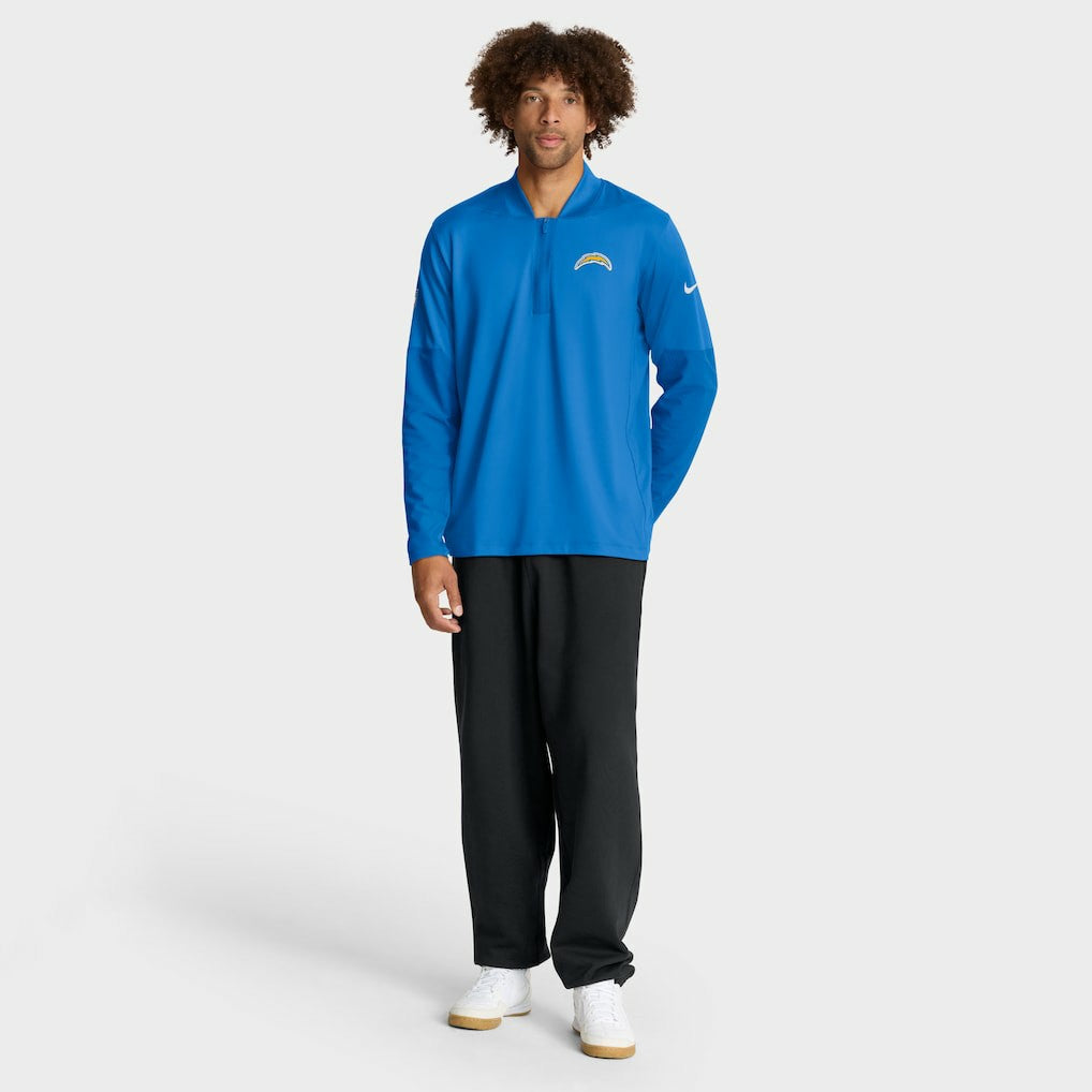 Los Angeles Chargers Sideline Dri-FIT Half-Zip Pullover - Powder Blue | Nike sale