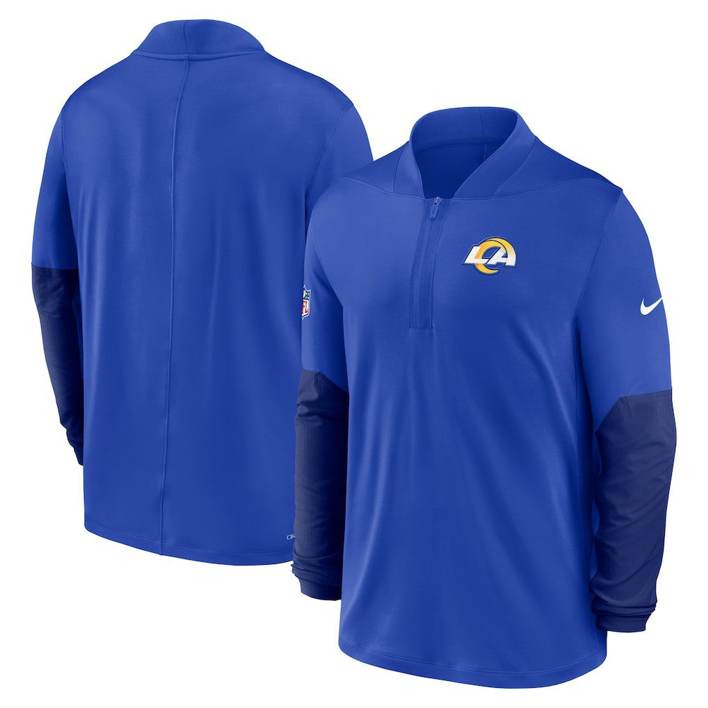 Los Angeles Rams Sideline Dri-FIT Half-Zip Pullover - Royal | Nike on sale