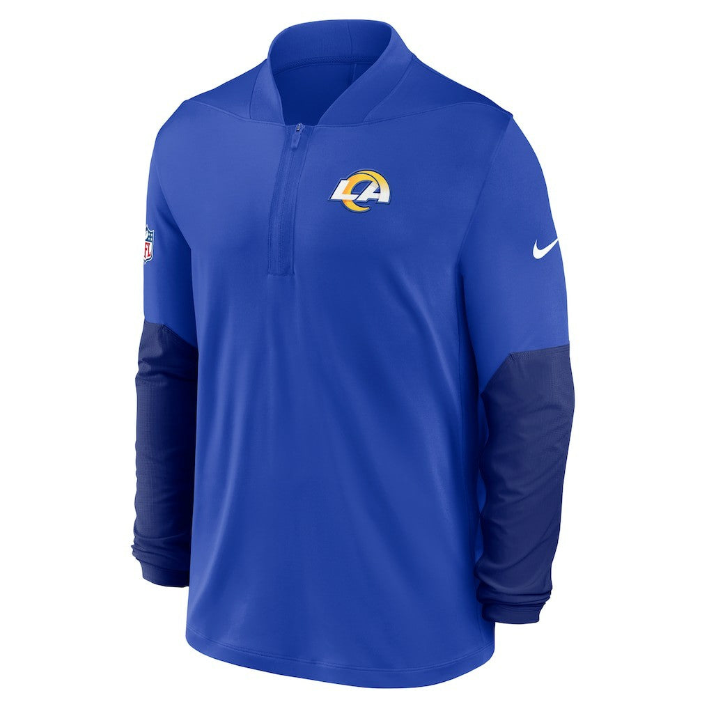 Los Angeles Rams Sideline Dri-FIT Half-Zip Pullover - Royal | Nike on sale
