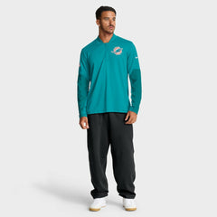 Miami Dolphins Sideline Dri-FIT Half-Zip Pullover - Aqua | Nike on sale