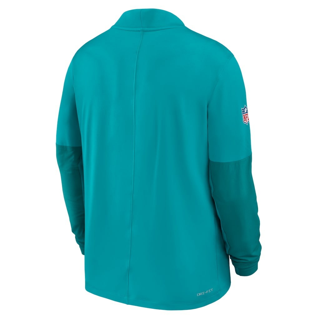 Miami Dolphins Sideline Dri-FIT Half-Zip Pullover - Aqua | Nike on sale