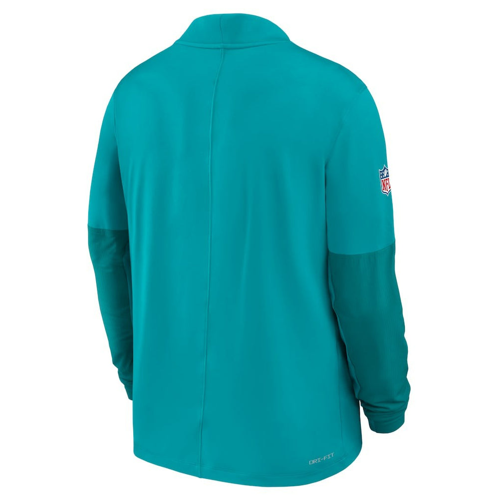 Miami Dolphins Sideline Dri-FIT Half-Zip Pullover - Aqua | Nike on sale