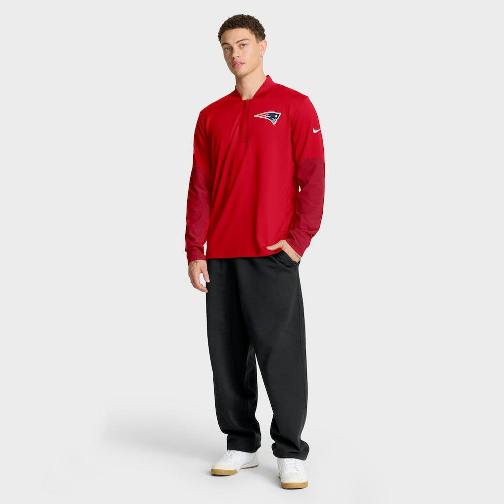 New England Patriots Sideline Dri-FIT Half-Zip Pullover - Red | Nike online