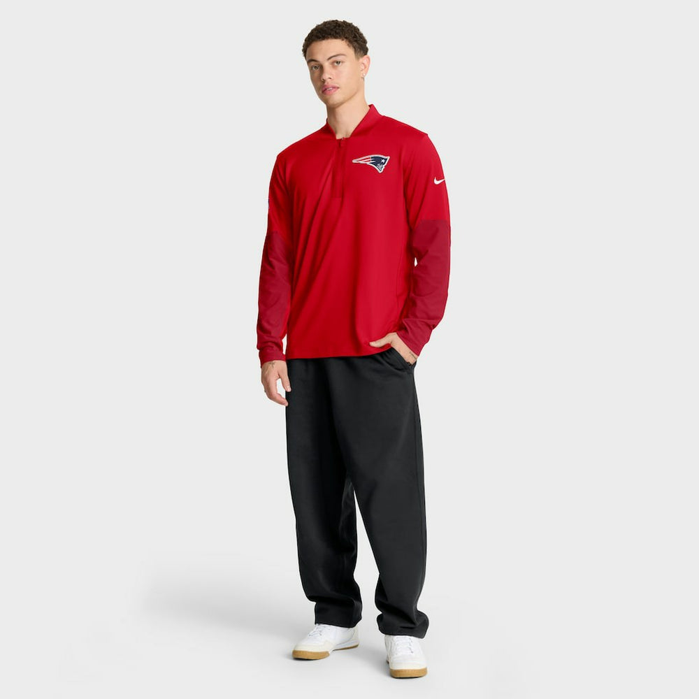 New England Patriots Sideline Dri-FIT Half-Zip Pullover - Red | Nike online