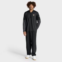 New Orleans Saints Sideline Dri-FIT Half-Zip Pullover - Black | Nike for sale