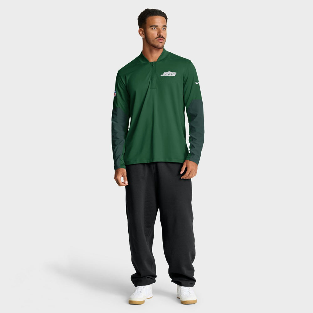 New York Jets Sideline Dri-FIT Half-Zip Pullover - Green | Nike outlet