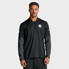 Pittsburgh Steelers Sideline Dri-FIT Half-Zip Pullover - Black | Nike discount