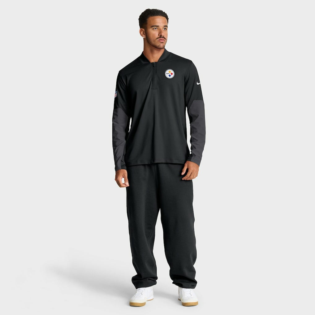 Pittsburgh Steelers Sideline Dri-FIT Half-Zip Pullover - Black | Nike discount