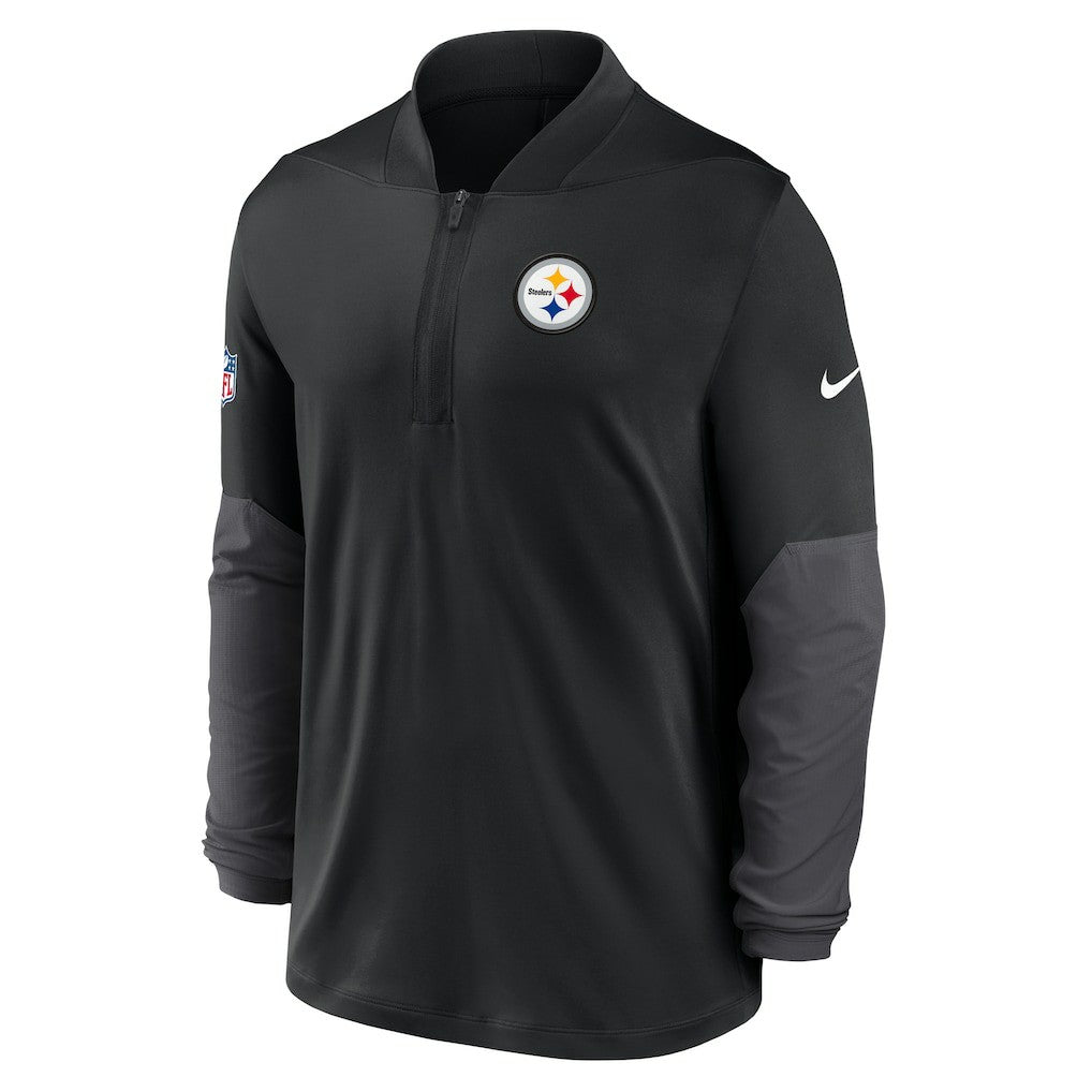 Pittsburgh Steelers Sideline Dri-FIT Half-Zip Pullover - Black | Nike discount