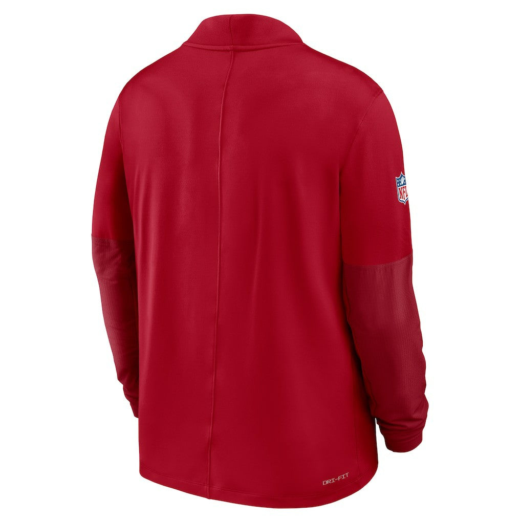 San Francisco 49ers Sideline Dri-FIT Half-Zip Pullover - Scarlet | Nike on sale