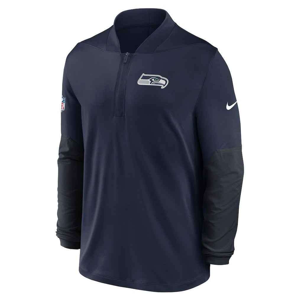 Seattle Seahawks Sideline Dri-FIT Half-Zip Pullover - College Navy | Nike online