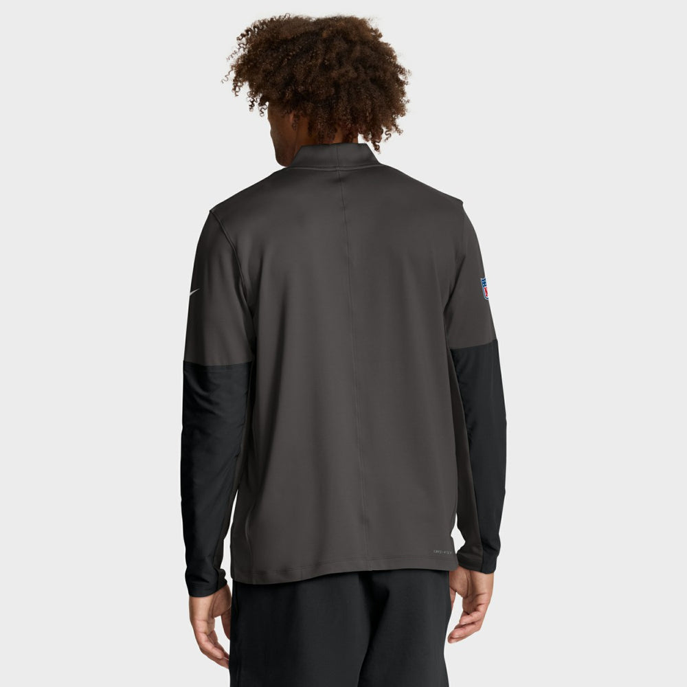 Tampa Bay Buccaneers Sideline Dri-FIT Half-Zip Pullover - Pewter | Nike for sale