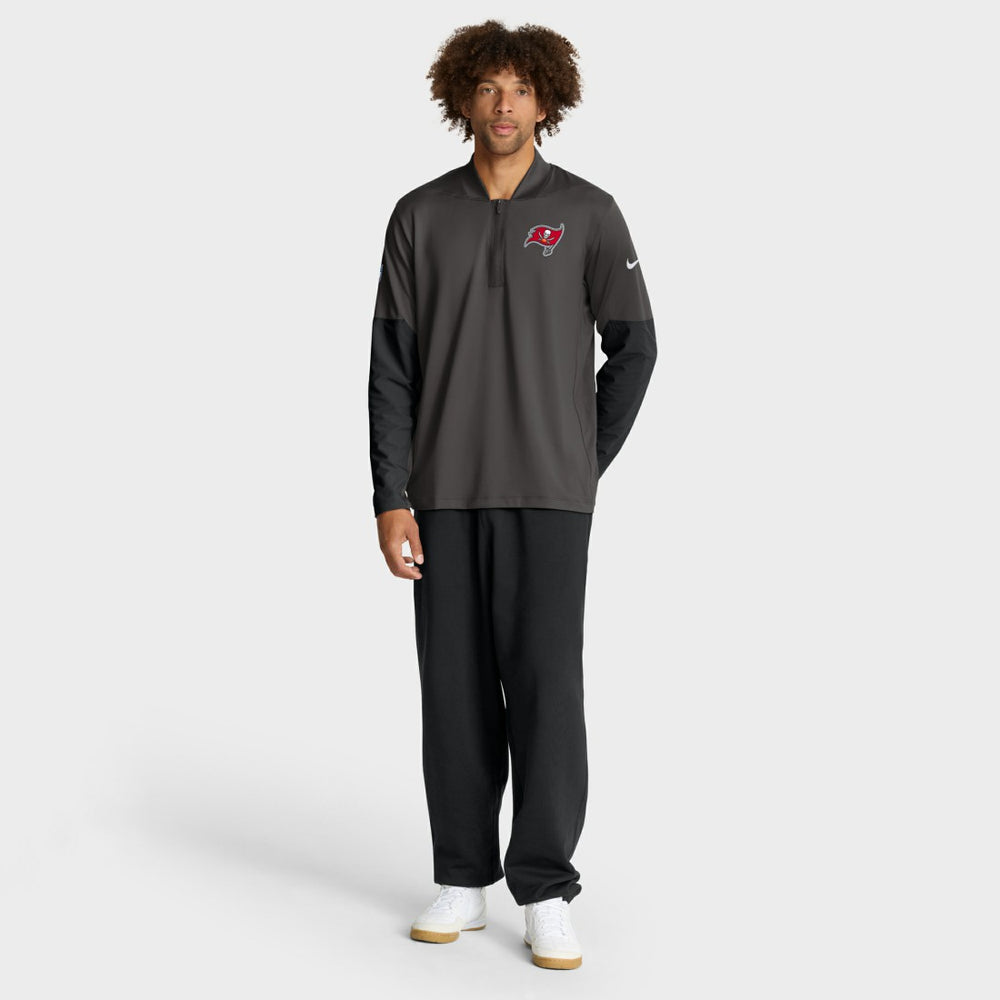 Tampa Bay Buccaneers Sideline Dri-FIT Half-Zip Pullover - Pewter | Nike for sale
