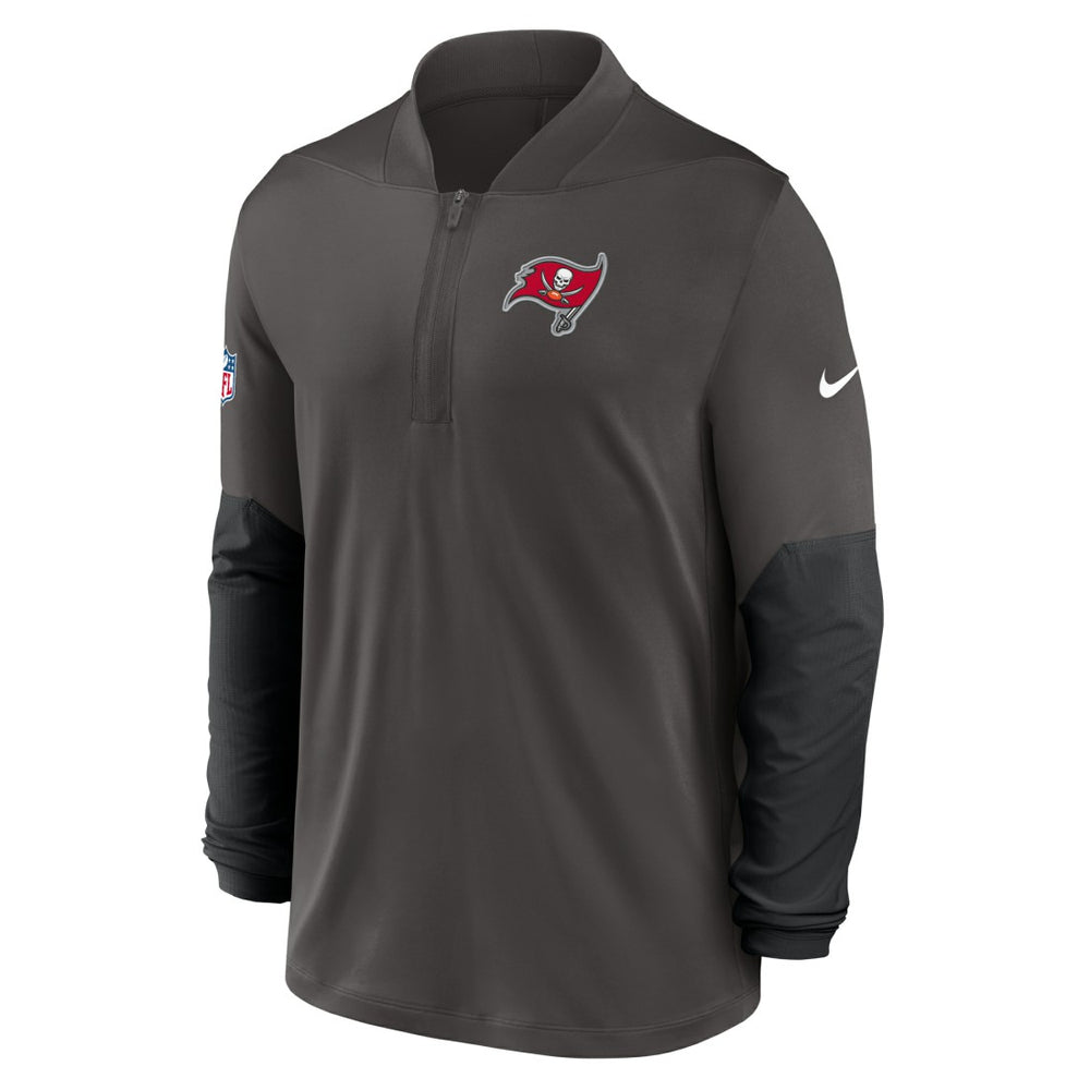 Tampa Bay Buccaneers Sideline Dri-FIT Half-Zip Pullover - Pewter | Nike for sale