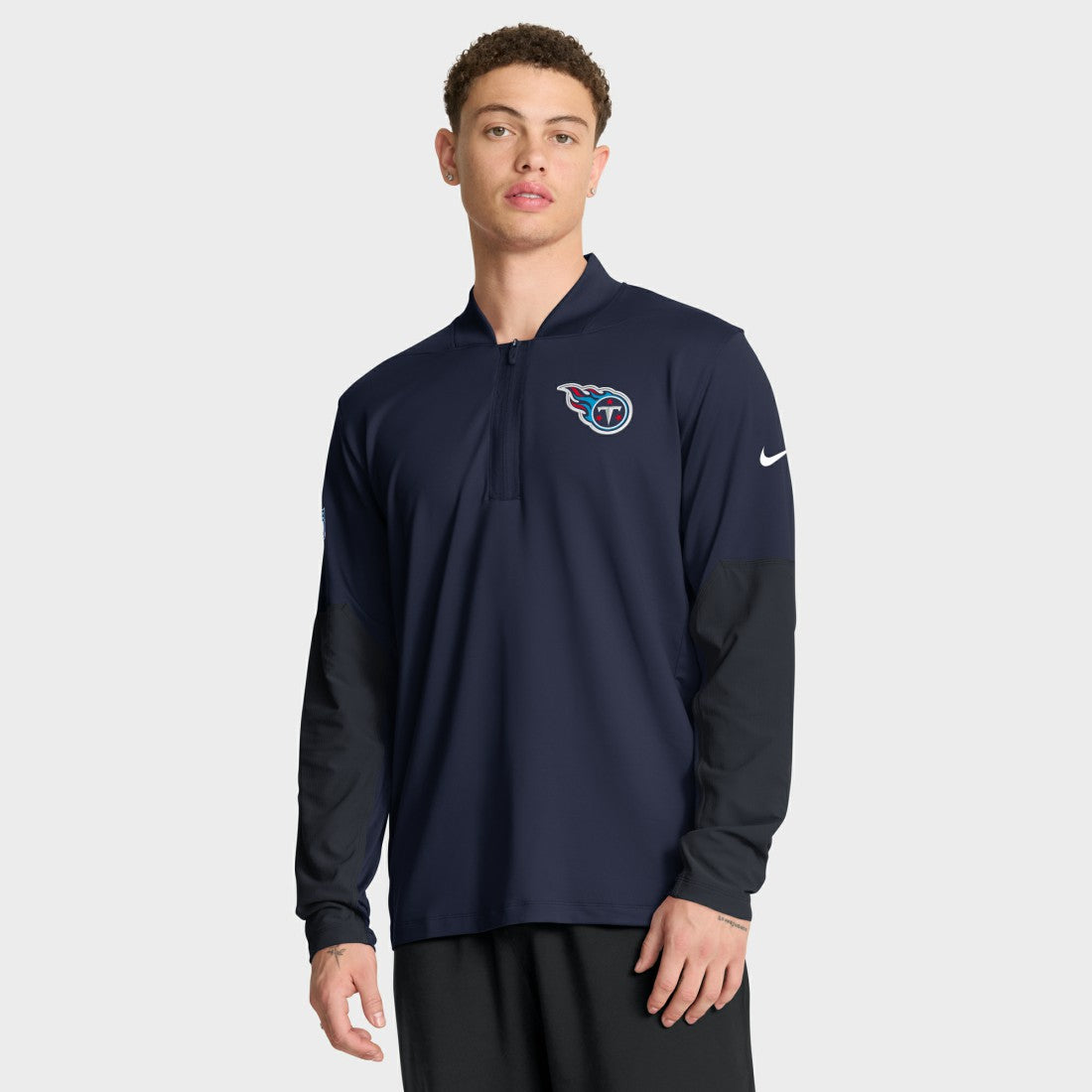 Tennessee Titans Sideline Dri-FIT Half-Zip Pullover - Navy | Nike outlet