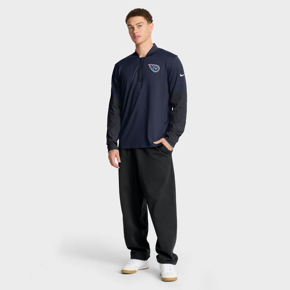 Tennessee Titans Sideline Dri-FIT Half-Zip Pullover - Navy | Nike outlet