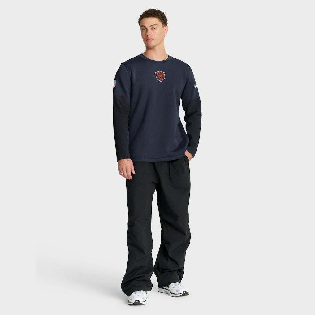Chicago Bears Sideline Coach Therma-FIT Long Sleeve T-Shirt - Navy | Nike on sale
