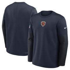 Chicago Bears Sideline Coach Therma-FIT Long Sleeve T-Shirt - Navy | Nike on sale