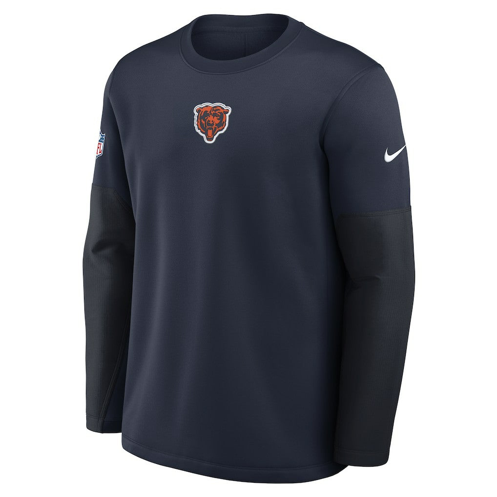 Chicago Bears Sideline Coach Therma-FIT Long Sleeve T-Shirt - Navy | Nike on sale
