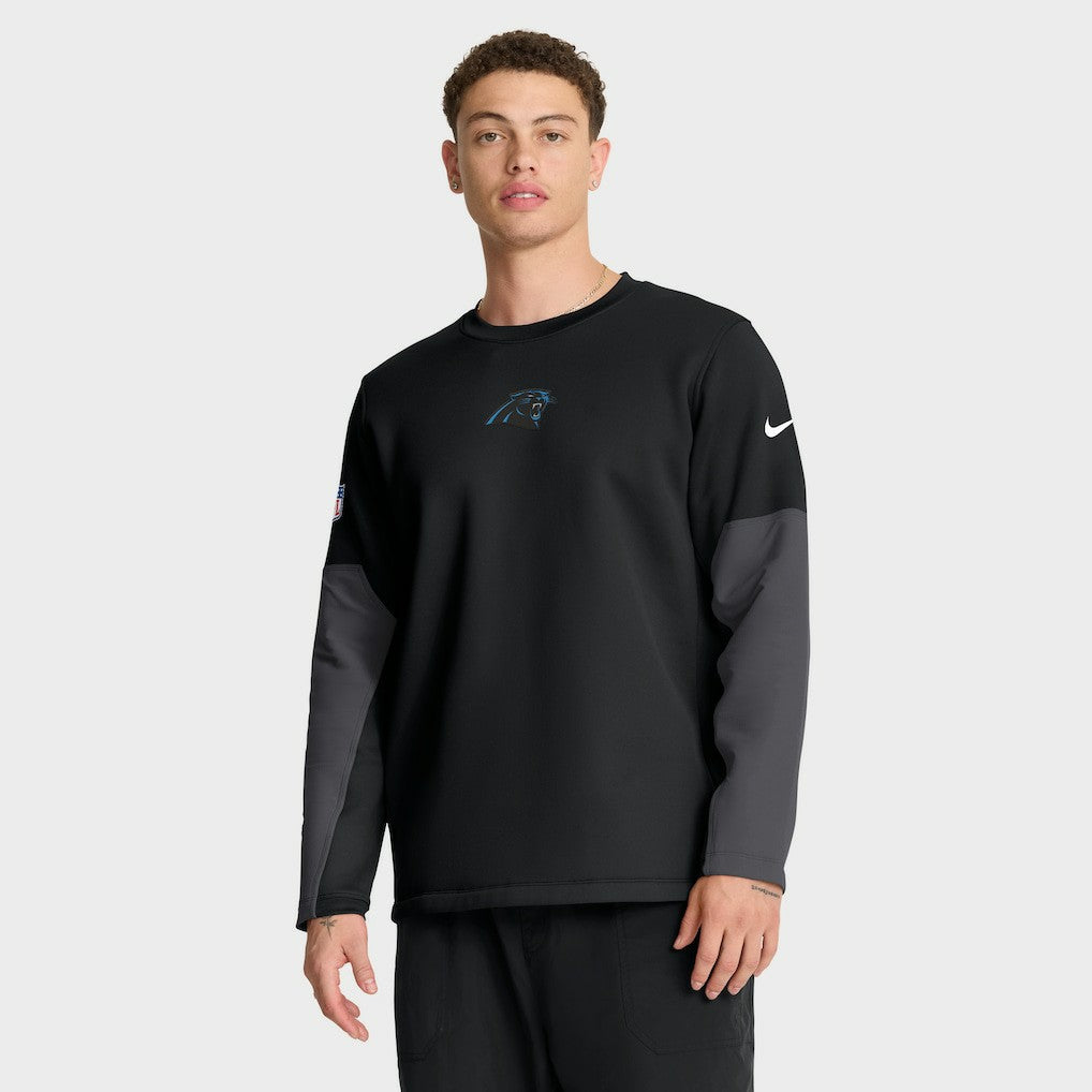 Carolina Panthers Sideline Coach Therma-FIT Long Sleeve T-Shirt - Black | Nike online